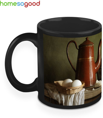 33% OFF on HomeSoGood The Vintage Breakfast Coffee Ceramic Mug 280 ml