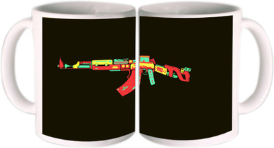 62% OFF on Shopkeeda Ak 47 Ceramic Mug 350 ml