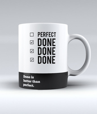 12% OFF on Lab No. 4 Done Is Better Than Perfect Inspirational Quotes Ceramic Mug 350 ml 12% OFF on Lab No. 4 Done Is Better Than Perfect Inspirational Quotes Ceramic Mug 350 ml