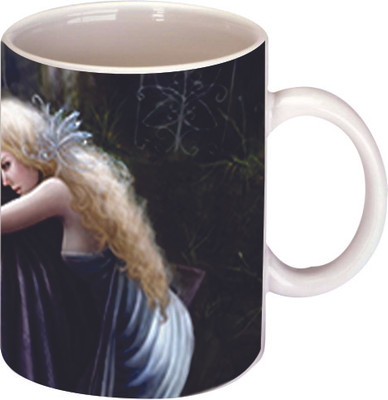 45% OFF on Printland Thinking Girl Ceramic Mug 350 ml 45% OFF on Printland Thinking Girl Ceramic Mug 350 ml