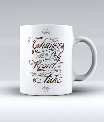 19% OFF on Lab No. 4 In The End We Only Regret The Chances We Didn'T Take Ceramic Mug 350 ml