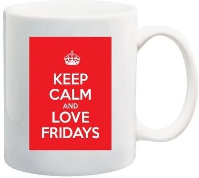40% OFF on Teeskart Keep Calm And Love Fridays Porcelain Mug 300 ml 40% OFF on Teeskart Keep Calm And Love Fridays Porcelain Mug 300 ml