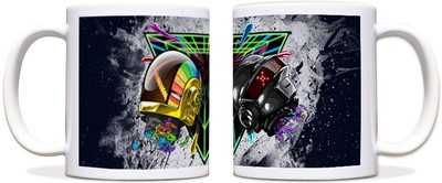 60% OFF on ShopMantra Punk Daft Heading Black Ceramic Mug 300 ml