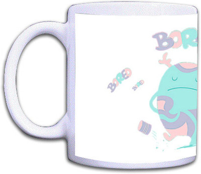 62% OFF on Shopkeeda Bored 1 Ceramic Mug 350 ml