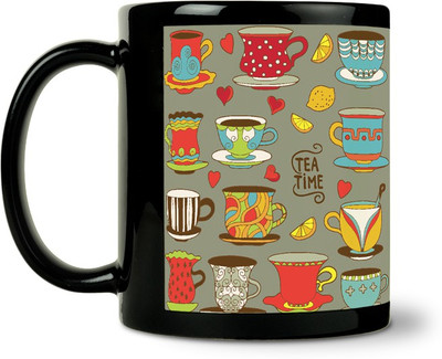 45% OFF on ShopMantra Tea Time Cups Pattern Ceramic Mug 300 ml 45% OFF on ShopMantra Tea Time Cups Pattern Ceramic Mug 300 ml