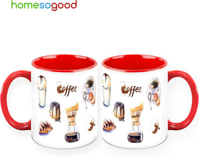 37% OFF on HomeSoGood Chocolate Coffee And Me Pack Of 2 Ceramic Mug 325 ml, Pack of 2 37% OFF on HomeSoGood Chocolate Coffee And Me Pack Of 2 Ceramic Mug 325 ml, Pack of 2