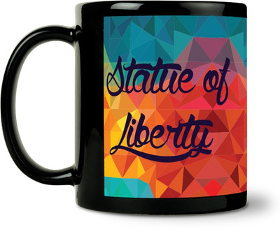 54% OFF on ShopMantra Statue Of Liberty Poly Art Ceramic Mug 300 ml