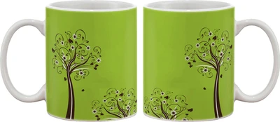 15% OFF on Artifa Floral Tree Porcelain, Ceramic Mug 350 ml