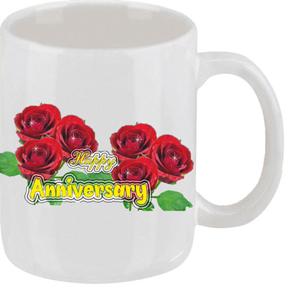 16% OFF on Ellicon 91 Happy Anniversay Ceramic Mug