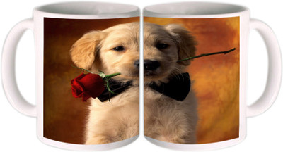 25% OFF on Shopkeeda Puppy Love Ceramic Mug 350 ml