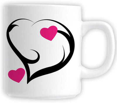 60% OFF on WebPlaza W108E198BLove Ceramic Mug