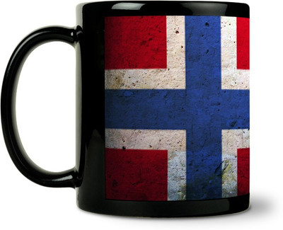 36% OFF on ShopMantra Norway Flag Ceramic Mug 300 ml
