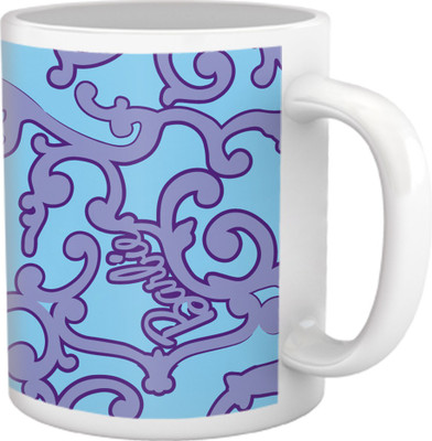 50% OFF on Tiedribbons Pure Vanity_Tru Concept_Vintage Gentle Lady Pattern Ceramic Mug 325 ml