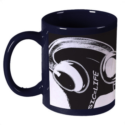 56% OFF on Amy Musical Life Dark Blue Ceramic Mug 330 ml 56% OFF on Amy Musical Life Dark Blue Ceramic Mug 330 ml