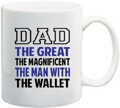 40% OFF on Teeskart Dad Wallet Man Porcelain Mug 300 ml 40% OFF on Teeskart Dad Wallet Man Porcelain Mug 300 ml