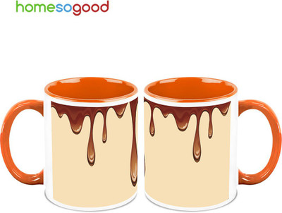 37% OFF on HomeSoGood Falling From The Side Ceramic Mug 325 ml, Pack of 2 37% OFF on HomeSoGood Falling From The Side Ceramic Mug 325 ml, Pack of 2