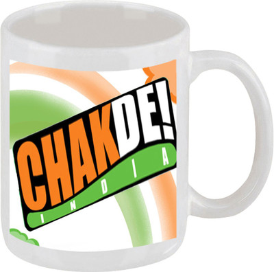 28% OFF on Ellicon E171 Chak De India Ceramic Mug 325 ml
