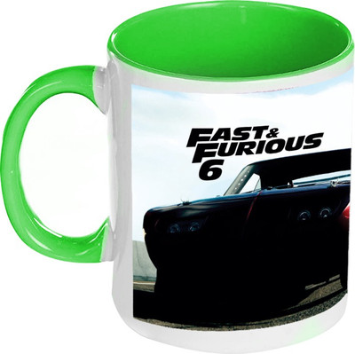 58% OFF on AMY Fast And Furious Inside Green Coffee Ceramic Mug 325 ml
