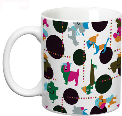 54% OFF on Prithish Cartoon Design 2 Ceramic Mug 330 ml