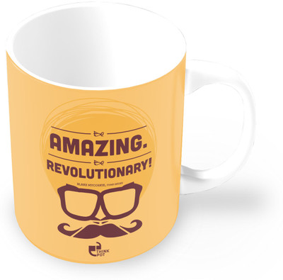 25% OFF on Thinkpot Be Amazing Be Revolutionary - Blake Mycoskie, Toms Shoes Ceramic Mug 325 ml