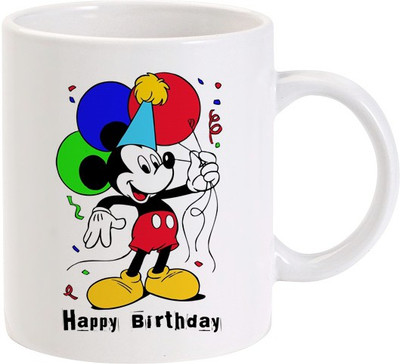 50% OFF on Lolprint Happy Birthday Mickey Balloons Ceramic Mug 325 ml 50% OFF on Lolprint Happy Birthday Mickey Balloons Ceramic Mug 325 ml