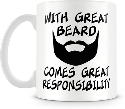 Engrave Facial Responsibility Ceramic Mug 350 ml Engrave Facial Responsibility Ceramic Mug 350 ml