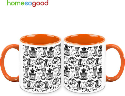 37% OFF on HomeSoGood Homemade Coffee QTY 2 Ceramic Mug 325 ml, Pack of 2 37% OFF on HomeSoGood Homemade Coffee QTY 2 Ceramic Mug 325 ml, Pack of 2