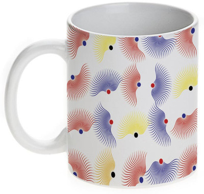 63% OFF on Mugwala Designer Red Ceramic Mug 368 ml