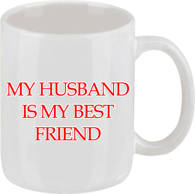 16% OFF on Ellicon 22 My Husband Is My Best Friend Ceramic Mug