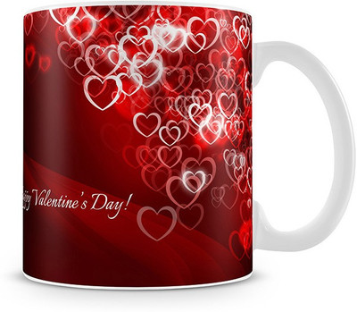 68% OFF on Shoprock Velentines Day Special Dropping Hearts Coffees Ceramic Mug