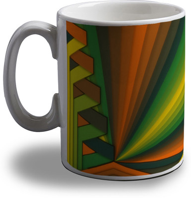 15% OFF on Artifa Abstract Design AMG0165 Porcelain, Ceramic Mug 350 ml