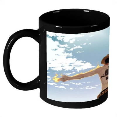 61% OFF on AMY Classic Animated Burning Boy Ceramic Mug 325 ml