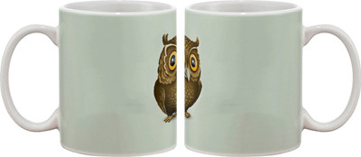 Artifa Owl Art Porcelain, Ceramic Mug 350 ml Artifa Owl Art Porcelain, Ceramic Mug 350 ml