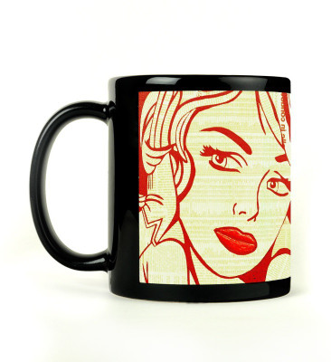75% OFF on Leepix Abstract Girl Ceramic Mug 300 ml