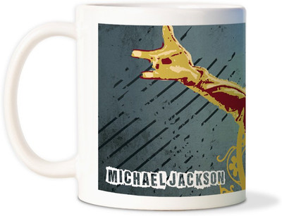 75% OFF on AMY Micheal Jackson Rockstarcoffee Ceramic Mug