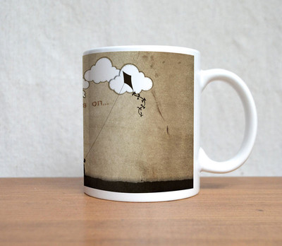 60% OFF on StyBuzz Life Goes On Quote Brown Ceramic Mug 300 ml 60% OFF on StyBuzz Life Goes On Quote Brown Ceramic Mug 300 ml