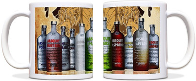 54% OFF on ShopMantra Vodka Bottle Black Ceramic Mug 300 ml