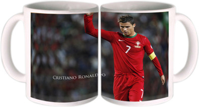 25% OFF on Shopkeeda FIFA 2014 Christiano Ronaldo Playing For Portugal Ceramic Mug 350 ml