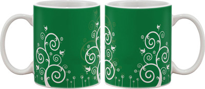 15% OFF on Artifa Green Spring Porcelain, Ceramic Mug 350 ml 15% OFF on Artifa Green Spring Porcelain, Ceramic Mug 350 ml