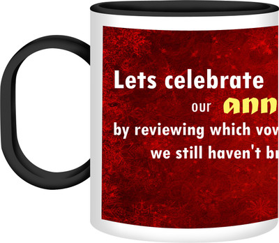 30% OFF on Refeel Gifts Happy Anniversary AS-165 Unbreakable Plastic Mug 325 ml 30% OFF on Refeel Gifts Happy Anniversary AS-165 Unbreakable Plastic Mug 325 ml