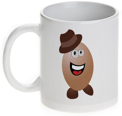 63% OFF on Mugwala Desi Egg Man Funny Ceramic Mug 358 ml