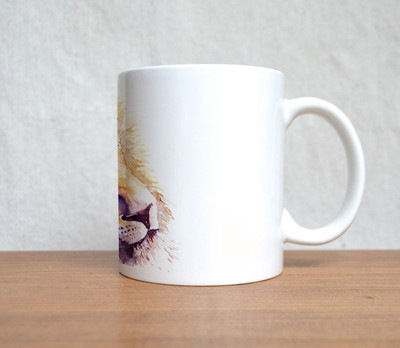 60% OFF on StyBuzz Lion Water Painting Porcelain Mug 300 ml
