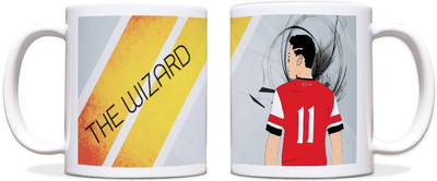 60% OFF on ShopMantra Mesut ?zil Germany Football Black Ceramic Mug 300 ml