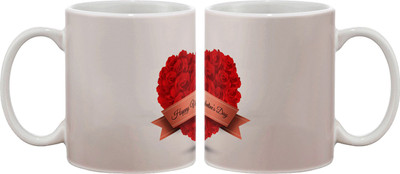 Artifa Valentine Heart Porcelain, Ceramic Mug 350 ml