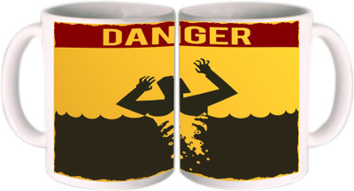 25% OFF on Shopkeeda Danger Ceramic Mug 350 ml