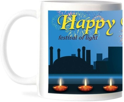 50% OFF on Refeel Gifts Happy Diwali - Festival Of Light Ceramic Mug