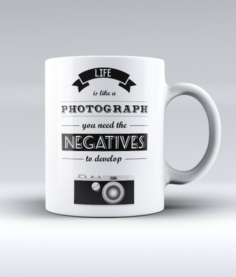 12% OFF on Lab No. 4 Life Is Like Photography. You Need The Negatives To Develop Ceramic Mug 350 ml