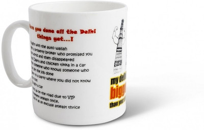 Happily Unmarried Delhi Ceramic Mug 250 ml Happily Unmarried Delhi Ceramic Mug 250 ml