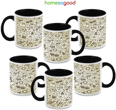 41% OFF on HomeSoGood In Memory Of Science Ceramic Mug 325 ml, Pack of 6 41% OFF on HomeSoGood In Memory Of Science Ceramic Mug 325 ml, Pack of 6