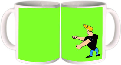 25% OFF on Shopkeeda Jonny Bravo Green Ceramic Mug 350 ml